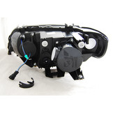 Koplampen xenon geschikt voor BMW X5 E53 09 99-10 03 Angel Eyes zwart