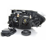 Koplampen dual halo rims geschikt voor BMW X1 E84 10 09-07 12 AE LED zwart