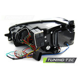 Koplampen dagrijlicht geschikt voor VW Golf 7 12-17 U-Type zwart with rood line GTI look