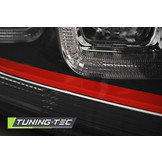 Koplampen dagrijlicht geschikt voor VW Golf 7 12-17 U-Type zwart with rood line GTI look