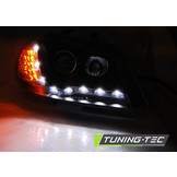 Koplampen met parkeerlicht geschikt voor Seat Ibiza 6L 04 02-08 zwart