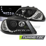 Koplampen met parkeerlicht geschikt voor Seat Ibiza 6L 04 02-08 zwart