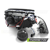 Koplampen dual halo rims geschikt voor BMW E46 04 99-03 03 coupe cabrio Angel Eyes LED zwart