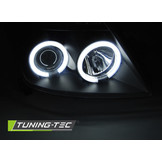 Koplampen geschikt voor Suzuki Swift 05 05-10 CCFL Angel Eyes zwart