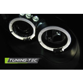 Koplampen geschikt voor Subaru Impreza II GD 03-05 Angel Eyes zwart