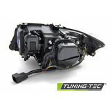 Koplampen dual halo rims geschikt voor BMW E90/E91 03 05-08 08 3D U-Type zwart