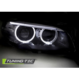 Koplampen xenon geschikt voor BMW F10/F11 10-07 13 AE LED zwart drl