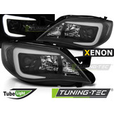 Koplampen Xenon geschikt voor Subaru Impreza III GH 07-12 Tube zwart HID