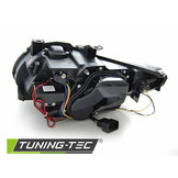 Koplampen xenon geschikt voor BMW E92/E93 06-10 Angel Eyes LED zwart afs HID