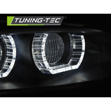Koplampen xenon geschikt voor BMW E92/E93 06-10 Angel Eyes LED zwart HID