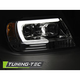 Koplampen met parkeerlicht geschikt voor Chrysler Jeep Grand Cherokee 99-05 05 chroom