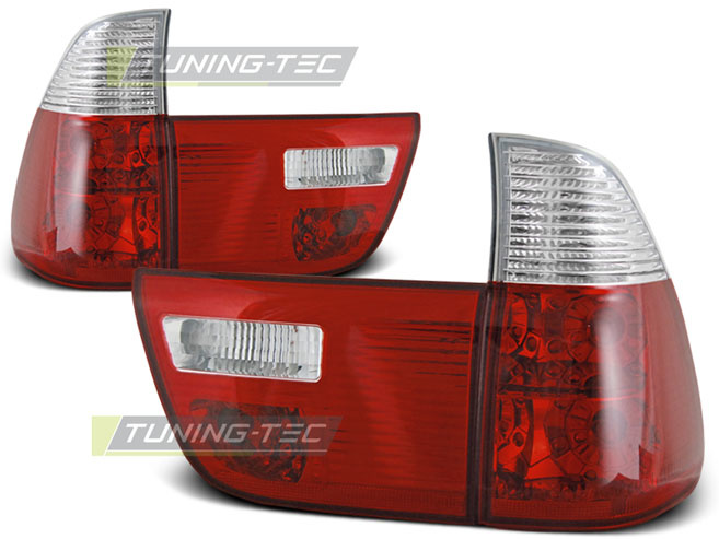Achterlichten geschikt voor BMW X5 E53 09 99-06 rood helder