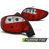 Achterlichten geschikt voor Peugeot 206 10 98- rood helder