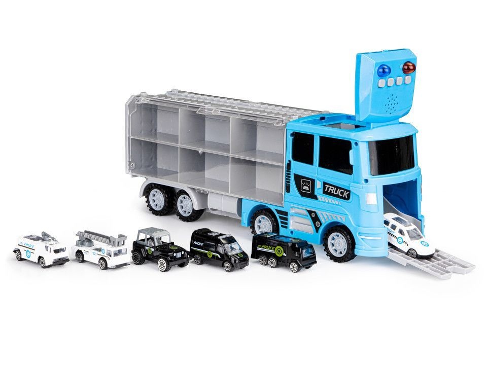 Speelgoed vrachtwagen met kleine speelgoed auto's - ook geschikt voor Hot Wheels - VC-Lifestyle
