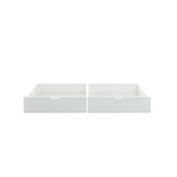 Huisbed kinderbed 90x200 cm grenenhout wit met 2 opberglades