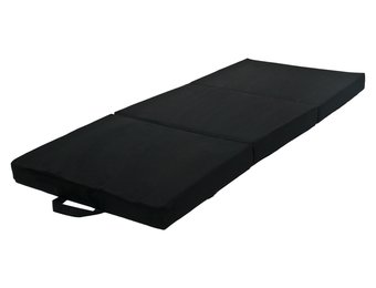 Opvouwbaar matras logeermatras 200x120x10 cm zwart