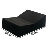 Sex sofa opvouwbaar driehoek zwart