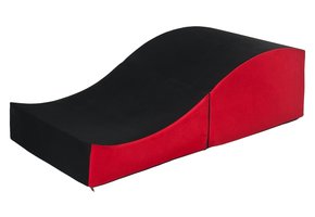 Sex sofa opvouwbaar zwart & rood