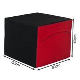 Sex sofa opvouwbaar zwart & rood