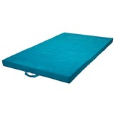 Opvouwbaar matras logeermatras 200x120x10 cm blauw