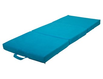 Opvouwbaar matras logeermatras 200x80x10 cm blauw