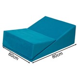 Sex sofa opvouwbaar driehoek blauw