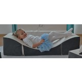 Kinder relaxstoel meubel schuim blauw & beige