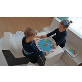 Peuter meubelset schuim uitgebreid blauw & beige