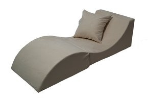 Relax sofa opvouwbaar gebroken wit