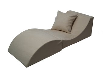 Relax sofa opvouwbaar gebroken wit