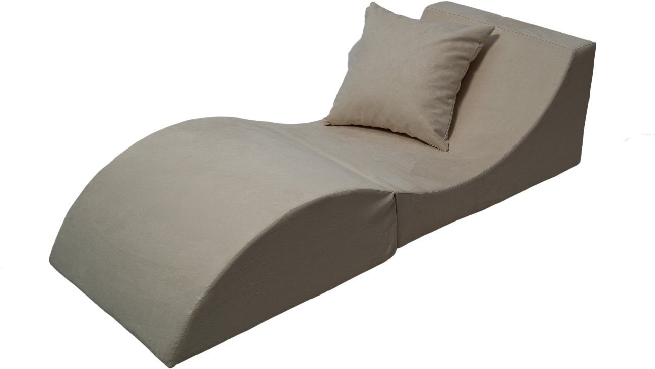 Relax sofa opvouwbaar gebroken wit