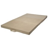 Opvouwbaar matras logeermatras 200x120x10 cm gebroken wit