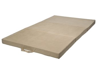 Opvouwbaar matras logeermatras 200x120x10 cm gebroken wit
