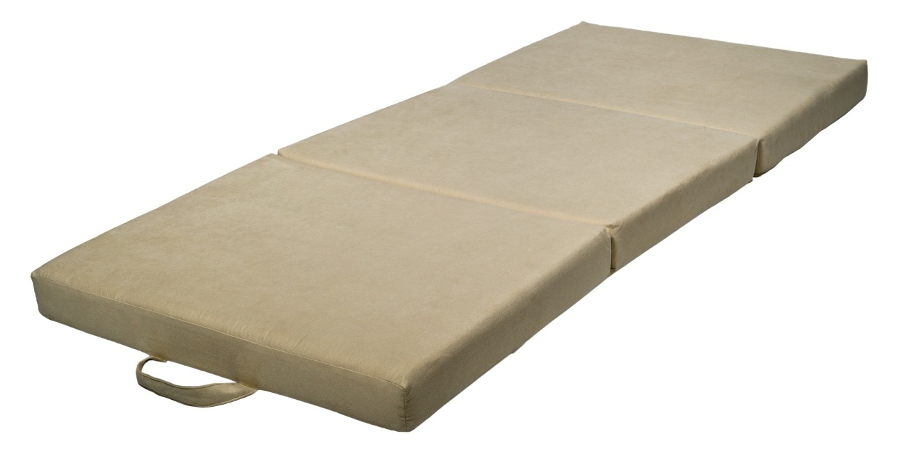 Opvouwbaar matras logeermatras 200x80x10 cm gebroken wit