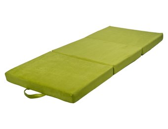 Opvouwbaar matras logeermatras 200x80x10 cm groen