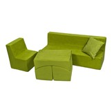 Schuim meubelset peuter compleet groen