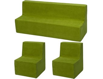 Schuim meubelset peuter uitgebreid groen