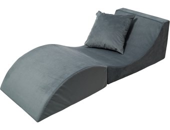 Relax sofa opvouwbaar grijs