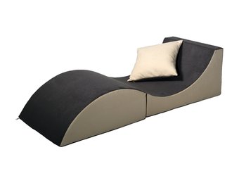 Relax sofa opvouwbaar grijs & beige