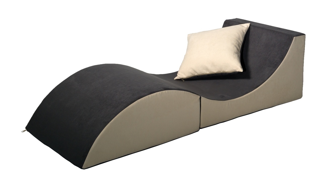 Relax sofa opvouwbaar grijs & beige