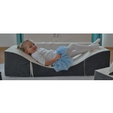 Kinder relaxstoel meubel schuim grijs & beige