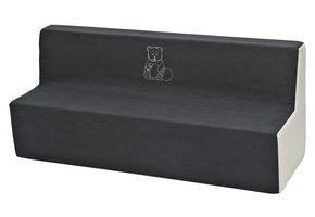 Kindersofa schuim grijs & beige