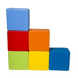 Schuimblokken bouwblokken 6 delige set meerdere kleuren