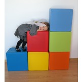 Schuimblokken bouwblokken 6 delige set meerdere kleuren