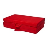 Opvouwbaar matras logeermatras 200x120x10 cm rood