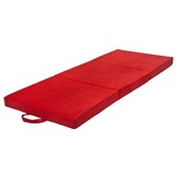 Opvouwbaar matras logeermatras 200x80x10 cm rood