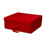 Opvouwbaar matras logeermatras 200x80x10 cm rood