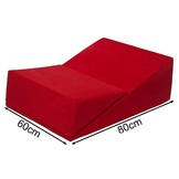 Sex sofa opvouwbaar driehoek rood