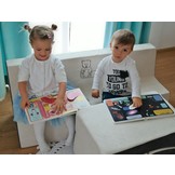 Kindersofa schuim rood
