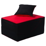 Relax sofa opvouwbaar Rood & zwart